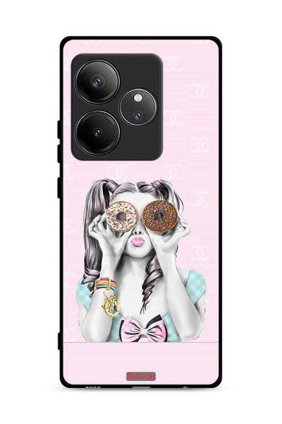 Tolwak غطاء حماية لهاتف Realme GT 6 5G يحمل قطعتين من الدونات