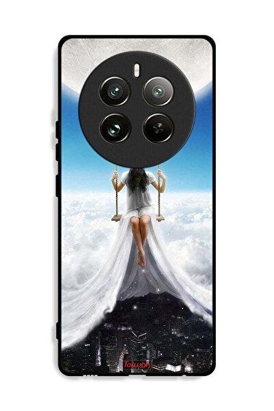 Tolwak غطاء حماية لهاتف Realme 12 Pro Plus 5G برسومات مدينة الغيوم والقمر