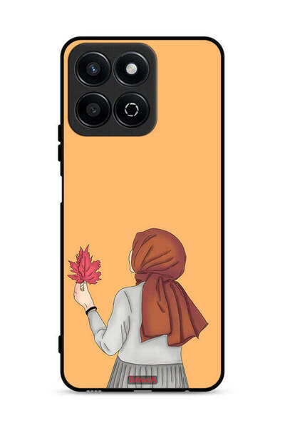 Tolwak غطاء حماية لهاتف Honor Play 60 Plus 5G يحمل ورقة شجر