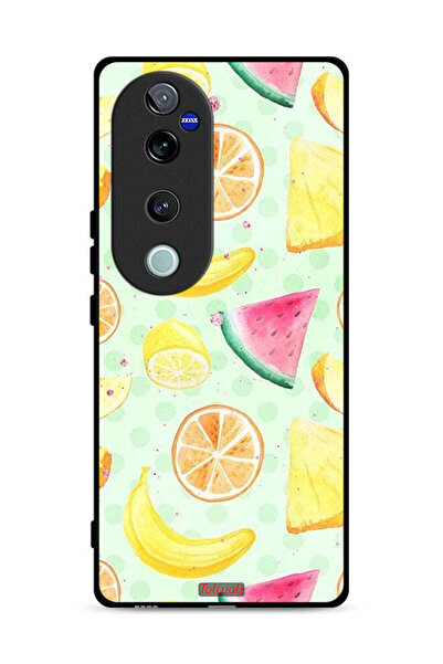 Tolwak غطاء حماية لهاتف Vivo V40 Pro 5G بتصميم فن الألوان المائية والفواكه