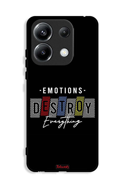 Tolwak غطاء حماية لهاتف Xiaomi Poco M6 Pro 4G - العواطف تدمر كل شيء