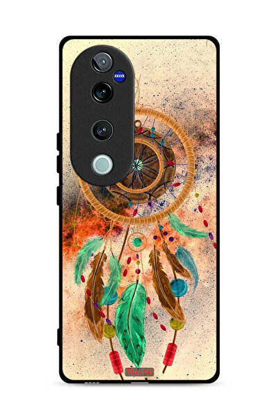 Tolwak غطاء حماية لهاتف Vivo V40 Pro 5G بتصميم ماندالا ريش معلق