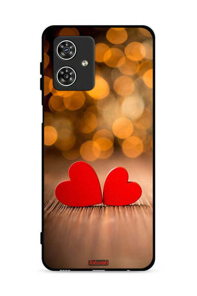 Tolwak غطاء حماية لهاتف موتورولا موتو جي 54 5 جي - قلبان جميلان