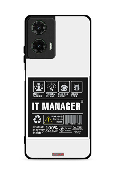 Tolwak غطاء حماية لهاتف موتورولا موتو جي 35 5G - ملصق مدير تكنولوجيا المعلومات