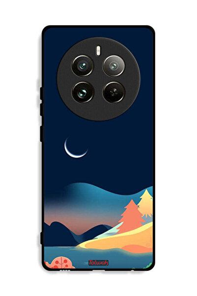 Tolwak غطاء حماية لهاتف Realme 12 Pro Plus 5G برسومات تجريدية على شكل قمر