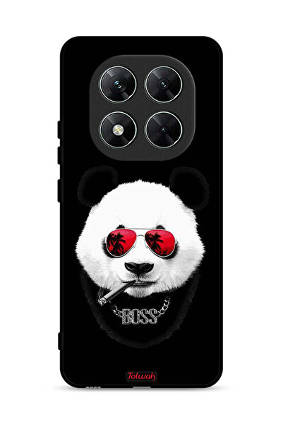 Tolwak غطاء حماية لهاتف Xiaomi Poco X7 5G بتصميم Boss Panda