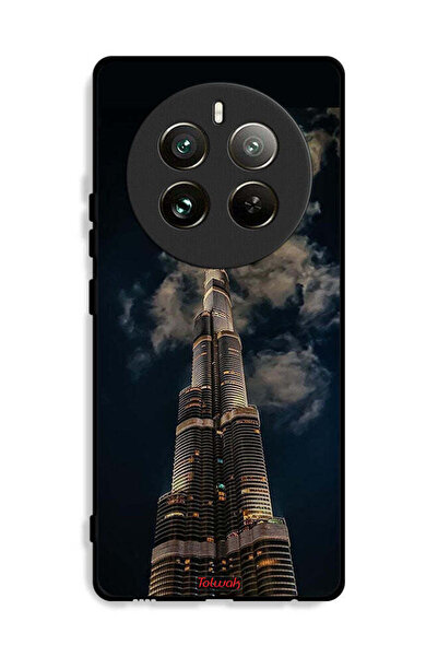 Tolwak غطاء حماية لهاتف Realme 12 Pro Plus 5G برج خليفة في الليل