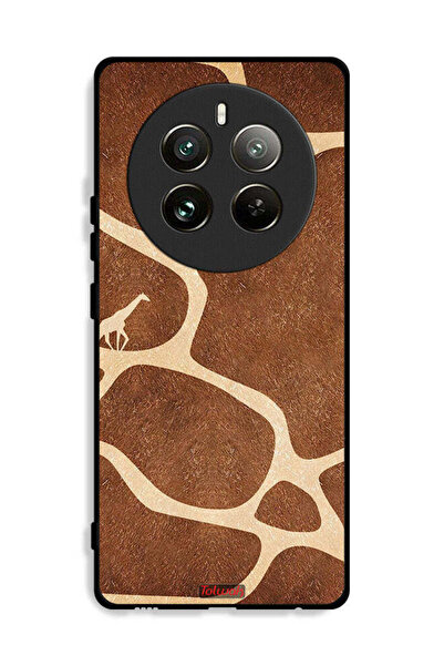 Tolwak غطاء حماية لهاتف Realme 12 Pro Plus 5G بنقشة جلد الزرافة