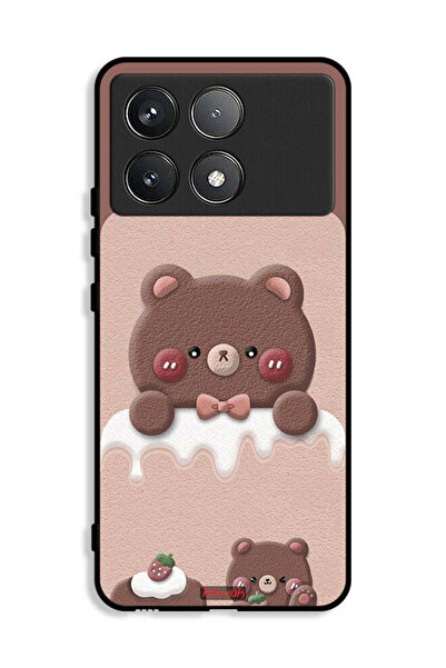 Tolwak غطاء حماية لهاتف شاومي بوكو X6 برو 5G - دب الفراولة