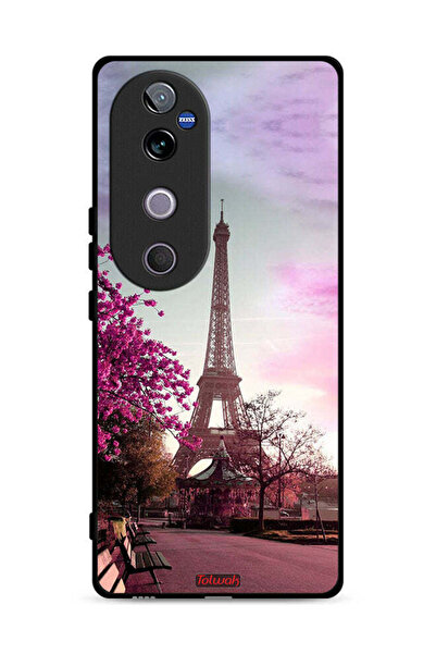 Tolwak غطاء حماية لهاتف Vivo V40 5G بتصميم برج إيفل