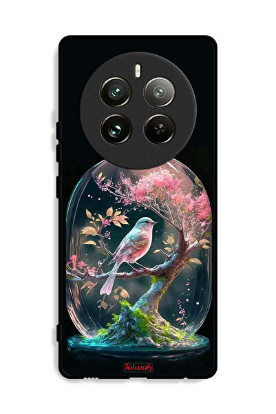 Tolwak غطاء حماية لهاتف Realme 12 Pro Plus 5G بتصميم Bird In Jarr