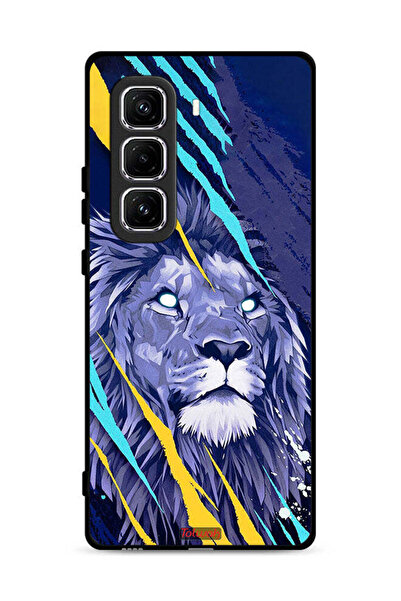 Tolwak غطاء حماية لهاتف Infinix Hot 50 Pro Plus 4G بطبعة الأسد الملك