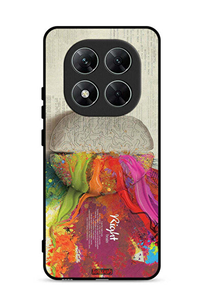 Tolwak غطاء حماية لهاتف Xiaomi Poco X7 5G بتصميم تجريدي لعلم الدماغ