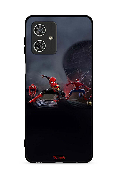 Tolwak غطاء حماية لهاتف موتورولا موتو جي 54 5G بتصميم العناكب الثلاثة