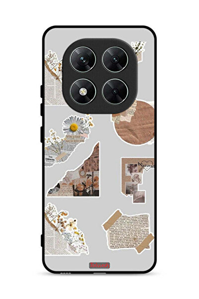 Tolwak غطاء حماية لهاتف Xiaomi Poco X7 5G مصنوع من قطع من الملصقات الورقية