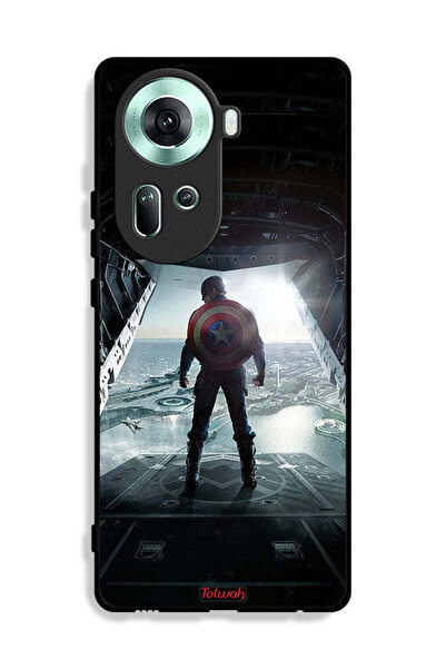 Tolwak Oppo Reno11 5G Protective Case Cover Portrait Display Captain America