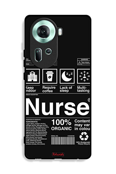 Tolwak غطاء حماية لهاتف Oppo Reno11 5G - ملصق ممرضة