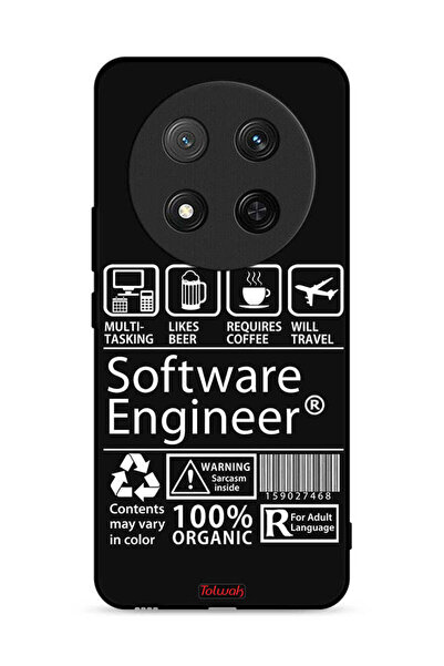 Tolwak غطاء حماية لهاتف Honor X9c 5G، ملصق مهندس برمجيات