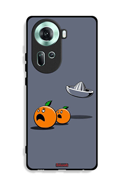 Tolwak غطاء حماية لهاتف Oppo Reno11 5G بتصميم فني رقمي بسيط وفكاهي