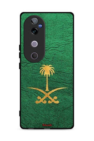 Tolwak غطاء حماية لهاتف فيفو V40 5G، علامة المملكة العربية السعودية، جلد