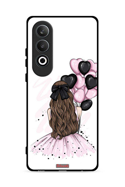 Tolwak غطاء حماية لهاتف OnePlus Nord CE4 5G يحمل صورة فتاة تحمل بالونات