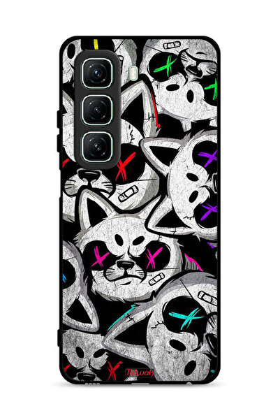 Tolwak غطاء حماية لهاتف Infinix Hot 50 5G بطبعة قطط مارشميلو