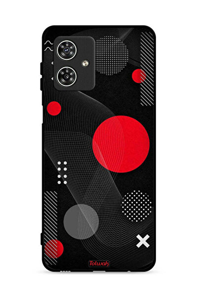 Tolwak غطاء حماية لهاتف موتورولا موتو جي 54 5 جي بنمط دائري ومتقاطع