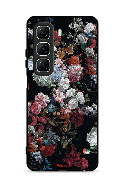 Tolwak غطاء حماية لهاتف Infinix Hot 50 5G بنقشة ورود عتيقة