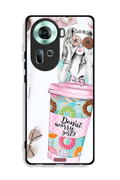 Tolwak Oppo Reno11 5G Protective Case Cover Donut Worry Girl