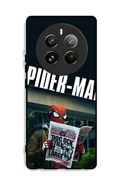 Tolwak غطاء حماية لجهاز Realme 12 Pro 5G سبايدرمان يقرأ جريدة