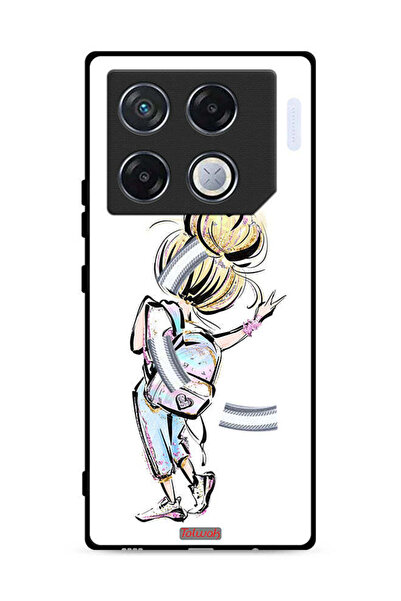 Tolwak غطاء حماية لهاتف Infinix GT 20 Pro 5G بطبعة فتاة العودة إلى المدرسة