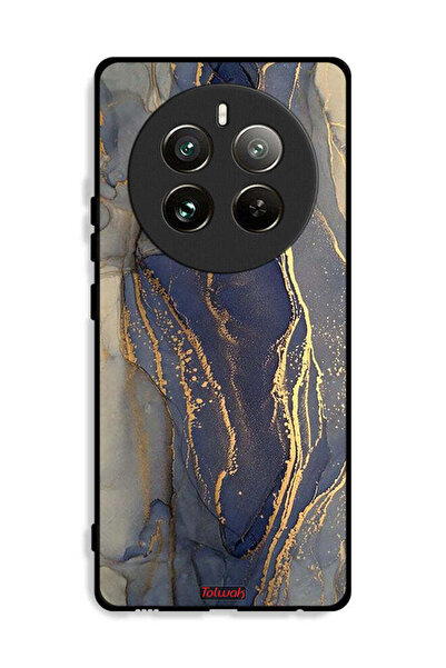 Tolwak غطاء حماية لهاتف Realme 12 Pro 5G بنمط رخامي لامع
