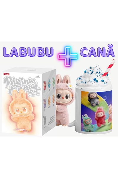 BaoBao Gift Mug Package + Labubu Plush Toy 18cm – Soft Friend for Children –