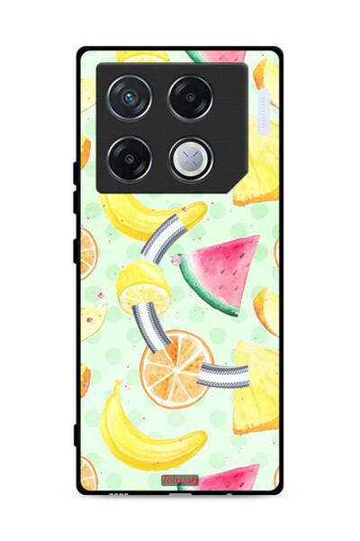 Tolwak غطاء حماية لهاتف Infinix GT 20 Pro 5G برسومات فواكه وألوان مائية