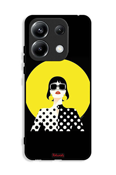 Tolwak غطاء حماية لهاتف Xiaomi Poco M6 Pro 4G بتصميم فتاة أنيقة