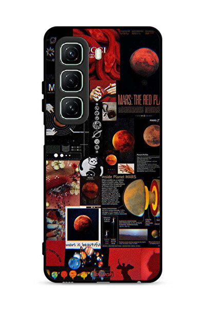 Tolwak غطاء حماية لهاتف Infinix Hot 50 5G برسومات Mars Art