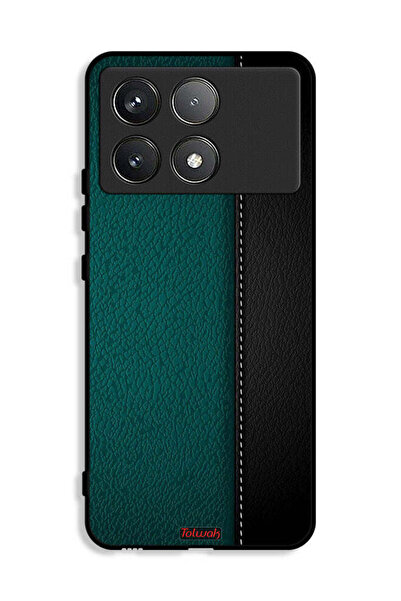 Tolwak غطاء حماية جلدي بنمط مزخرف لهاتف شاومي بوكو X6 برو 5G