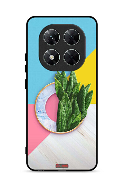 Tolwak غطاء حماية لهاتف شاومي ريدمي نوت 14 برو 5G بنمط أوراق تجريدية