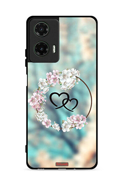 Tolwak غطاء حماية لهاتف موتورولا موتو جي 35 5G برسومات قلوب ورسومات حلقات فنية