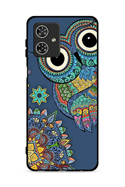 Tolwak غطاء حماية لهاتف موتورولا موتو جي 54 5G بنقشة بومة زهرية