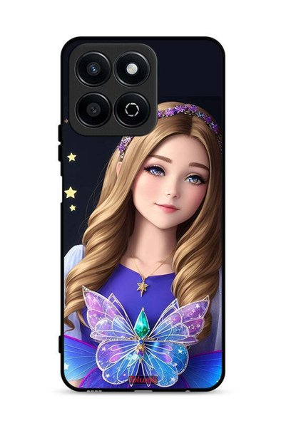 Tolwak غطاء حماية لهاتف Honor Play 60 Plus 5G بنقشة فراشة لطيفة