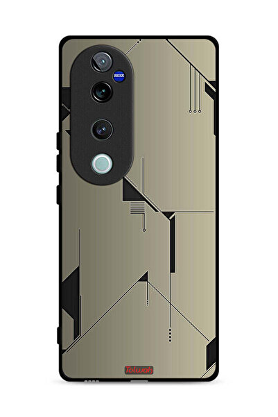 Tolwak غطاء حماية لهاتف Vivo V40 Pro 5G بتصميم تجريدي بسيط للفن الرقمي