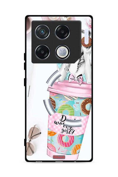 Tolwak غطاء حماية لهاتف Infinix GT 20 Pro 5G - فتاة دونات ووري