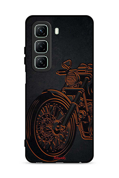 Tolwak غطاء حماية لهاتف Infinix Hot 50 5G بتصميم دراجة كلاسيكية