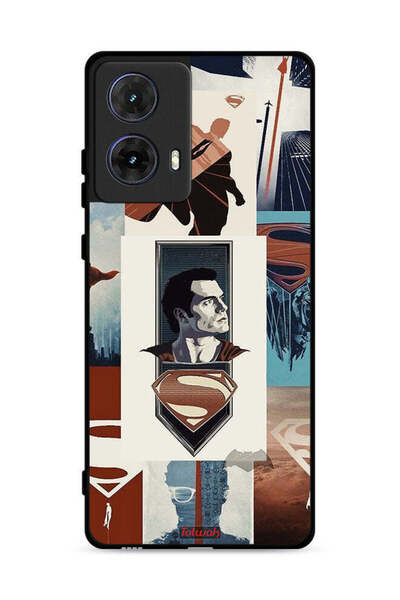 Tolwak غطاء حماية لهاتف موتورولا موتو جي 85 5G برسومات سوبرمان