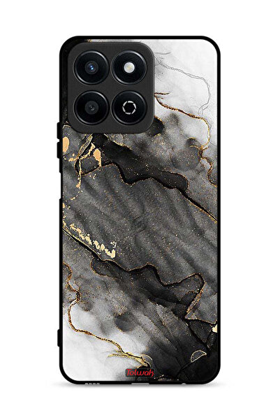 Tolwak غطاء حماية لهاتف Honor X7c 4G بلون رخامي لامع