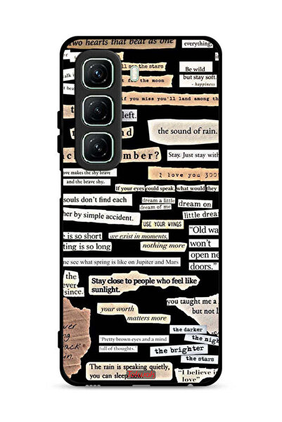 Tolwak غطاء حماية لهاتف Infinix Hot 50 5G مع ملصقات اقتباسات