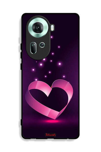 Tolwak غطاء حماية لهاتف Oppo Reno11 5G بتصميم قلب