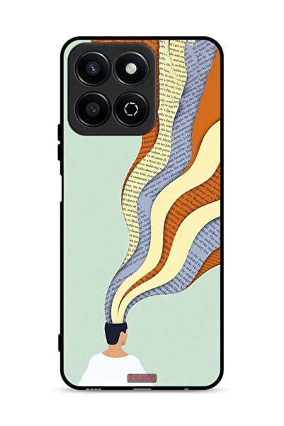 Tolwak غطاء حماية لهاتف Honor Play 60 Plus 5G برسومات Data In Mind Art