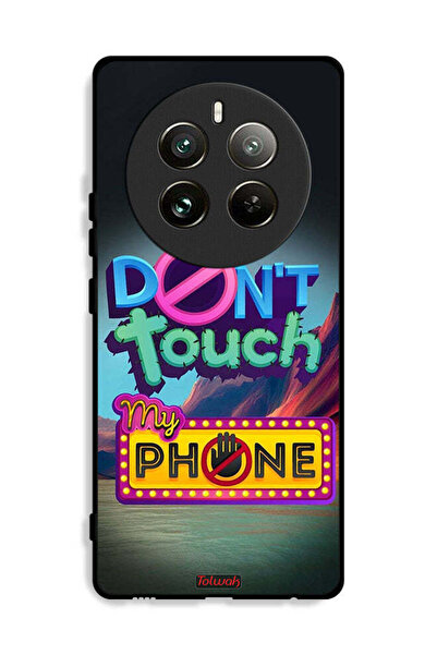 Tolwak غطاء حماية لهاتف Realme 12 Pro Plus 5G مكتوب عليه "لا تلمس هاتفي"
